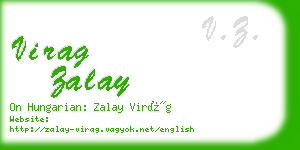 virag zalay business card